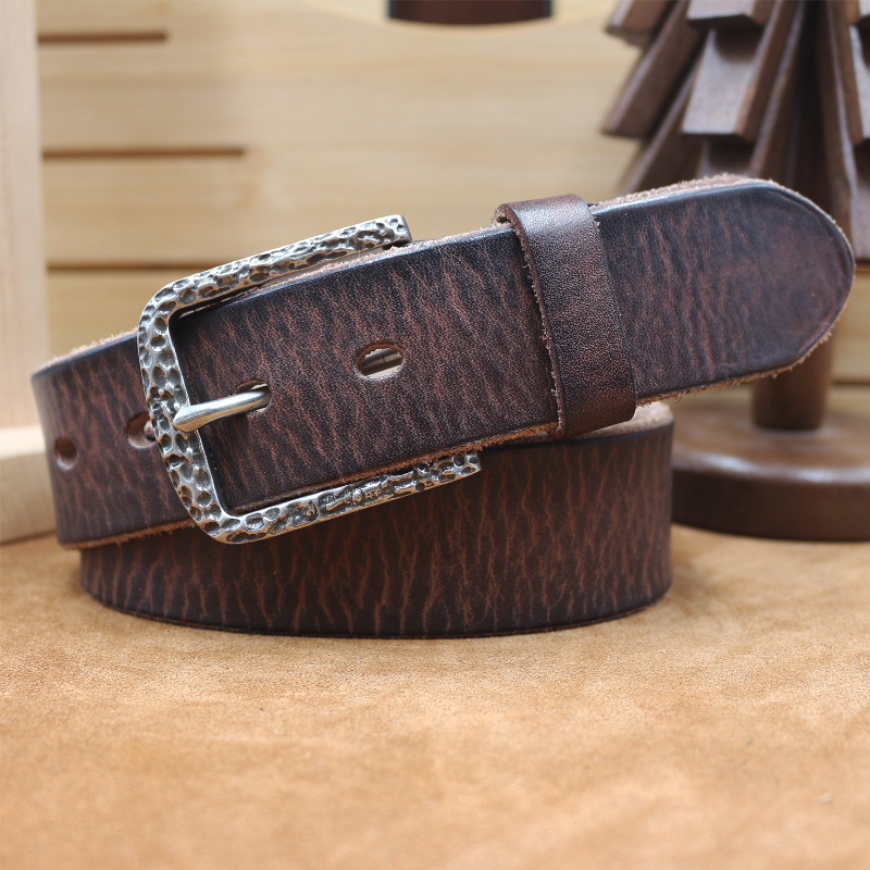 Herren Vintage Used-Optik Rindsledergürtel aus Oberleder 77785842U