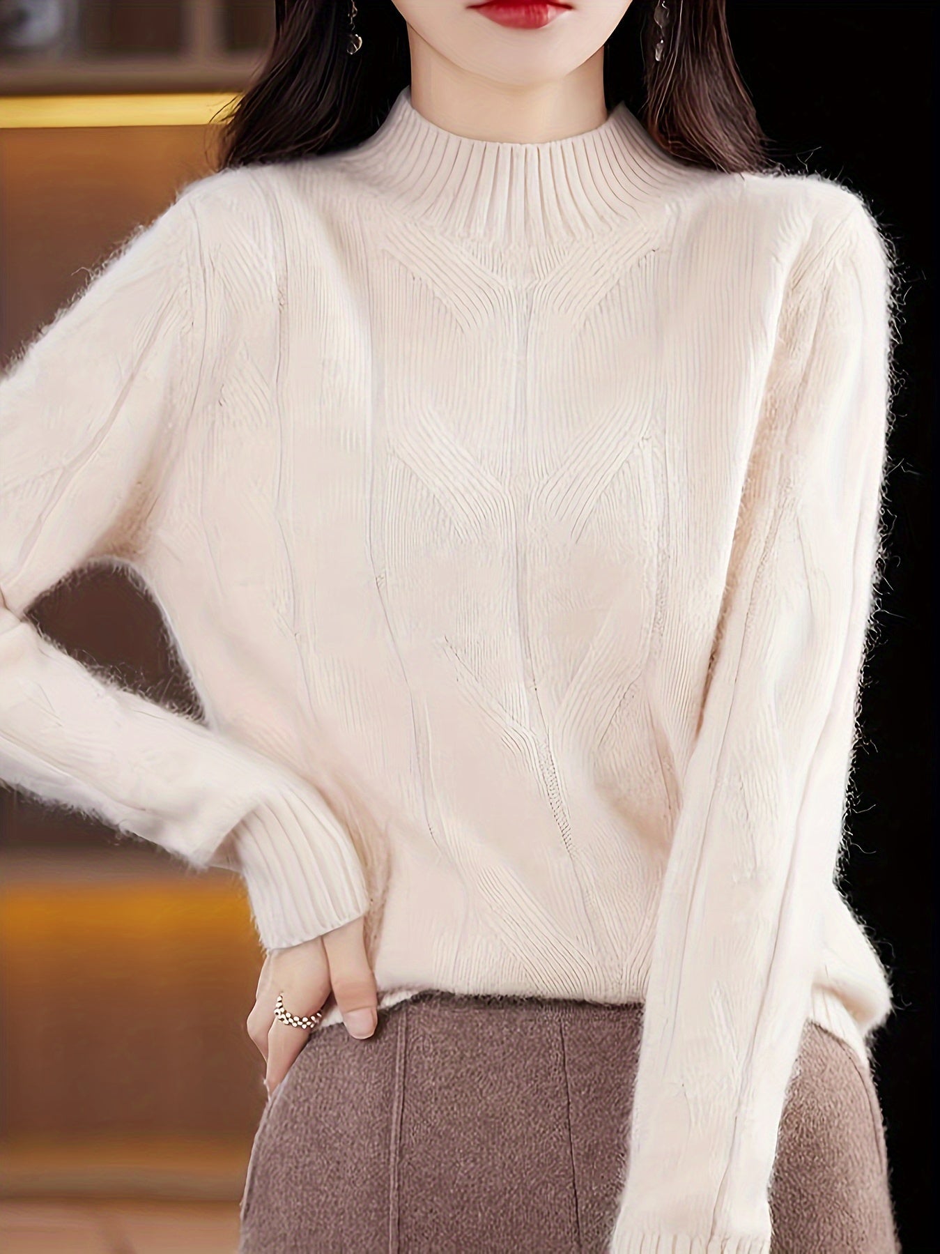 Karmen – Gemütlicher Retro-Strickpullover