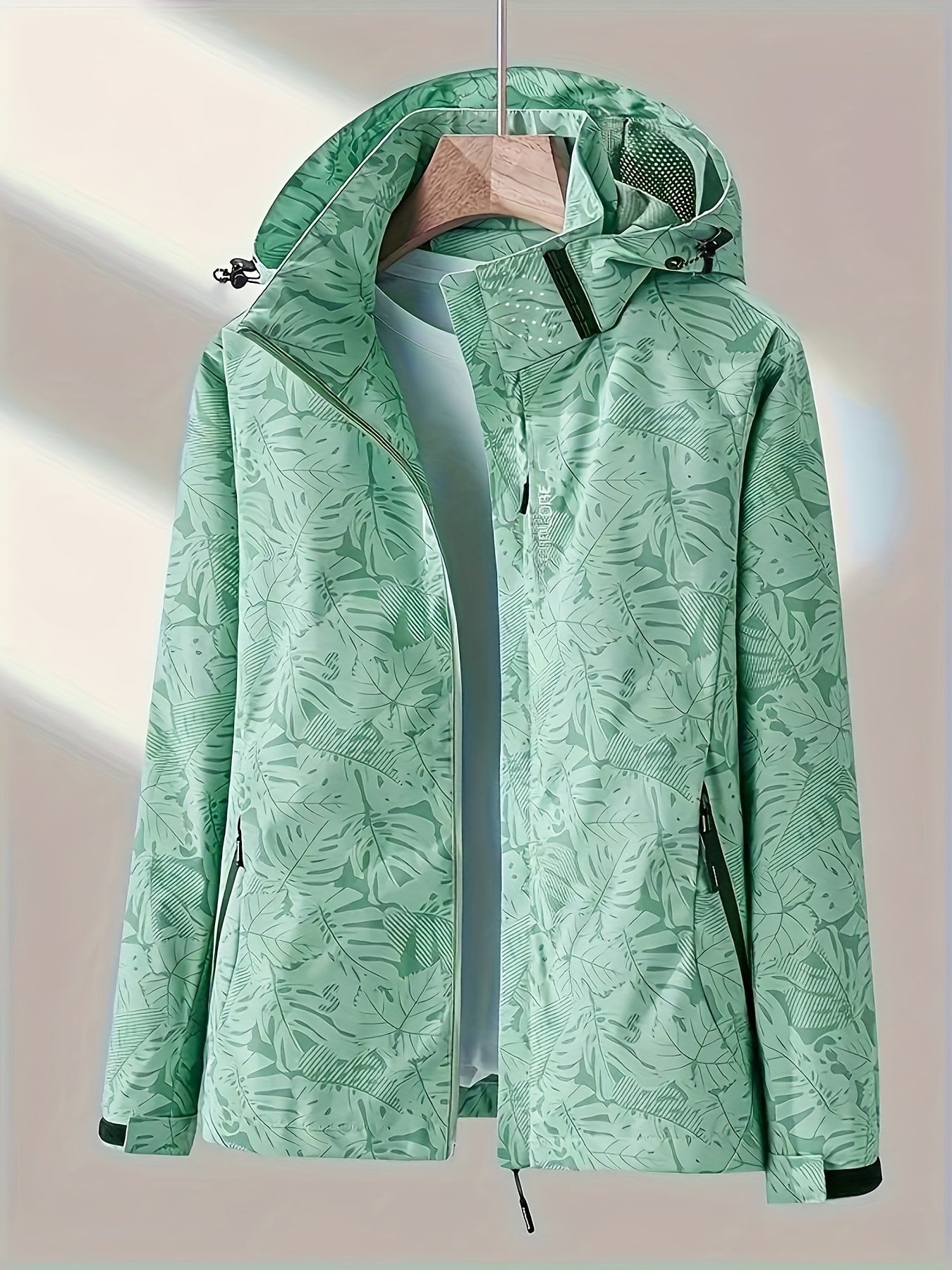 Jasmine | Winddichte Jacke mit Blattmuster