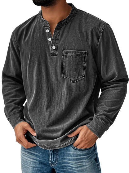 Levi™ I Lässiges Herren-Henley-Shirt mit Brusttasche