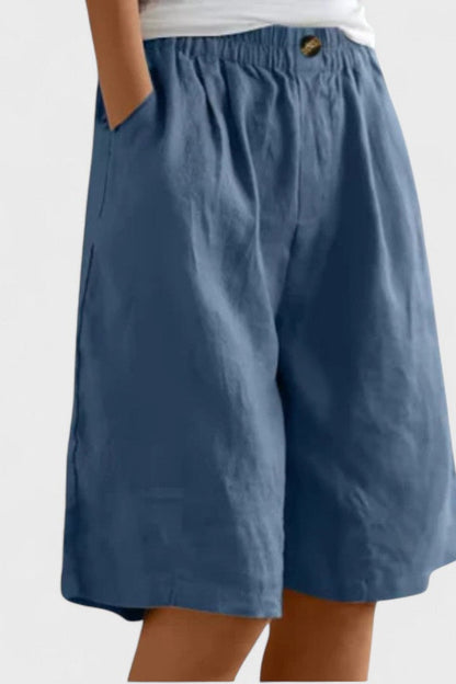 Elegante korte broek - Blauw