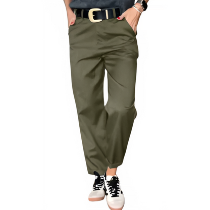 Aveline ClassyPants™ – Klassieke high-waist broek met rechte pijpen