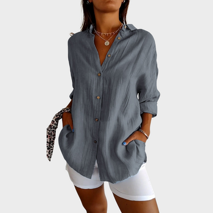 SIGRID – BLOUSE MET KNOPEN