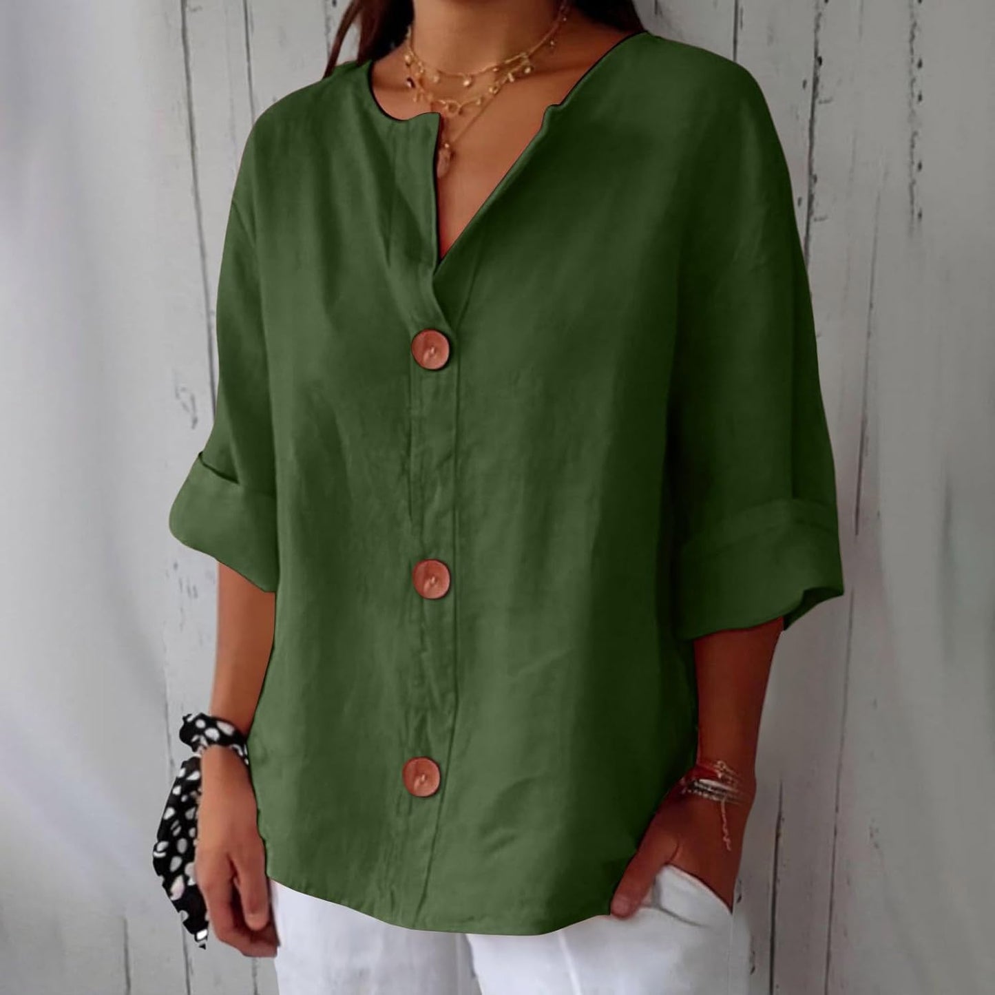 Sarah | Casual Blouse met Textuur