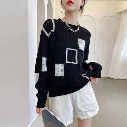 Clarisse™ - Lockerer Pullover mit geometrischem Muster
