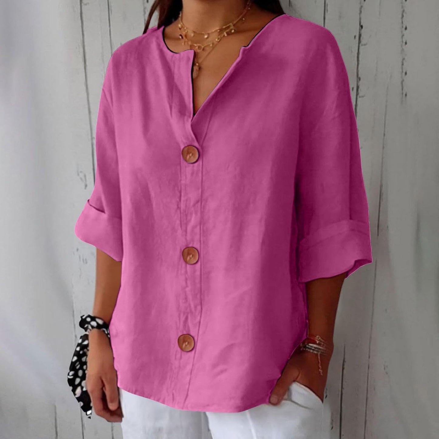 Sarah | Casual Blouse met Textuur
