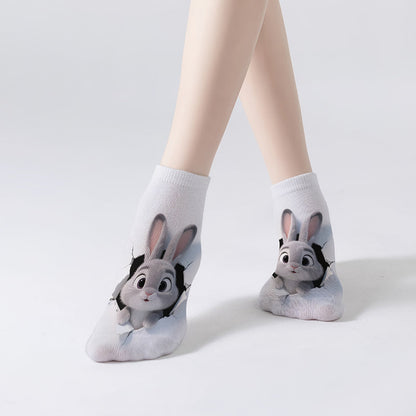 Casual Sokken Met Dierenprint