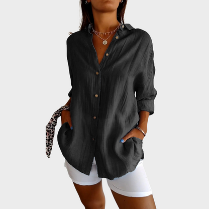 SIGRID – BLOUSE MET KNOPEN
