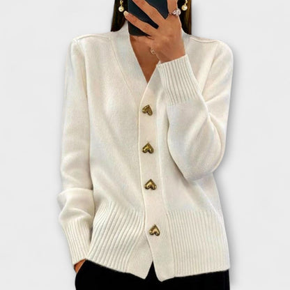 Gaby – Vintage Pullover mit V Ausschnitt