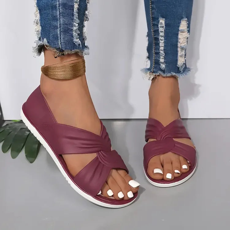 Luzia | Comfortabele orthopedische sandalen met strikdesign