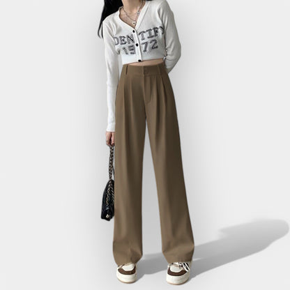 Wijde broek in Koreaanse stijl