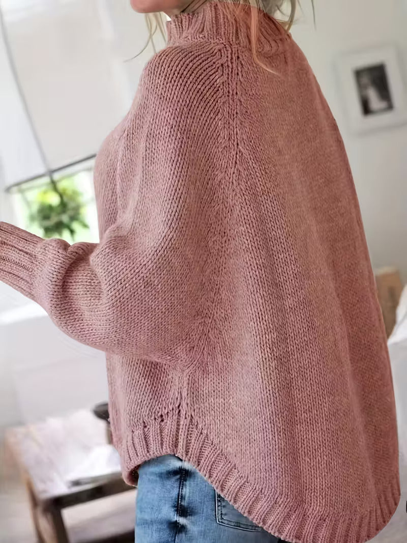 Yara – Grobstrick-Turtleneck-Pullover