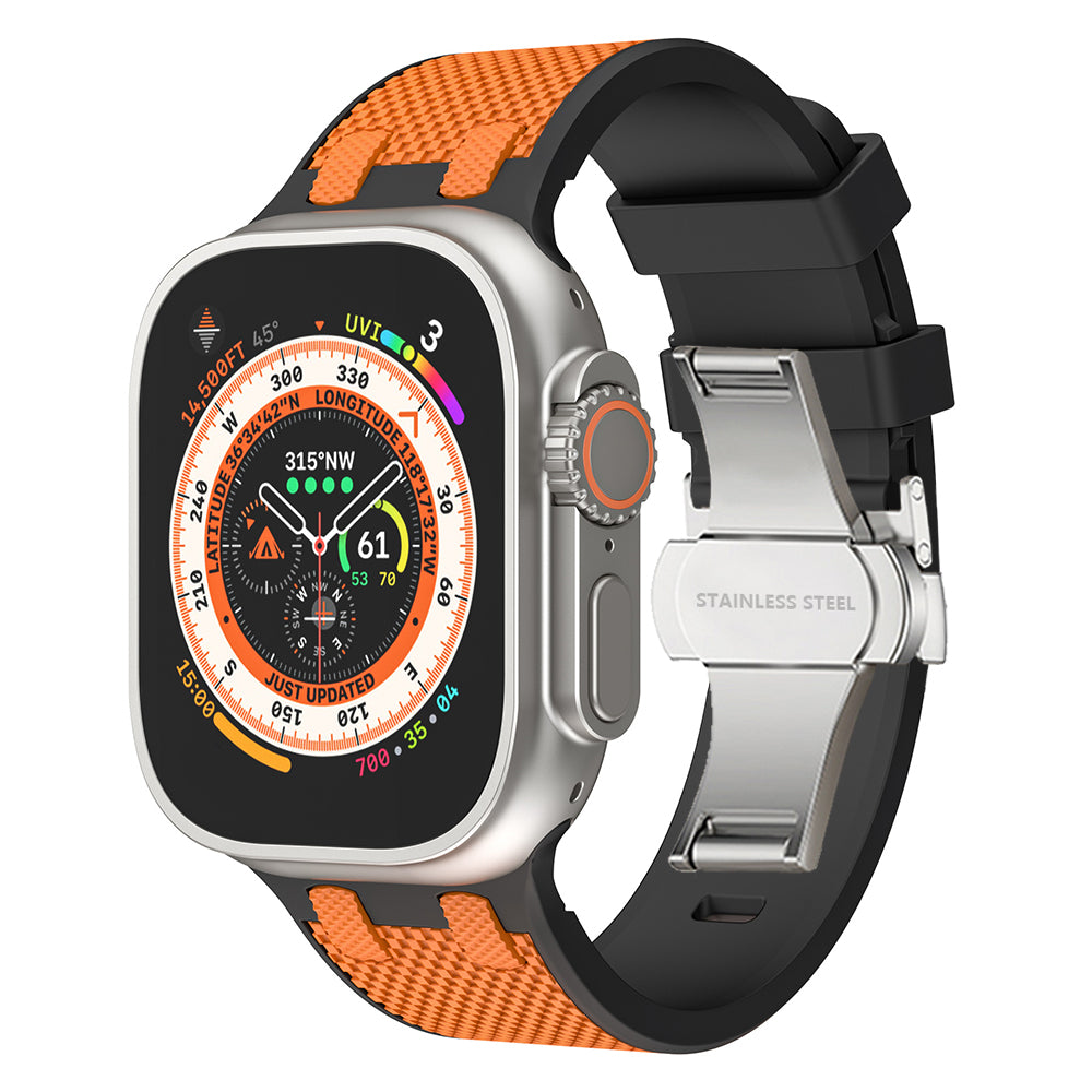 Tactische siliconen Apple Watch-band