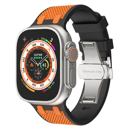 Tactische siliconen Apple Watch-band