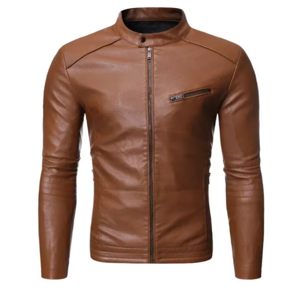 Elegante lederen jas