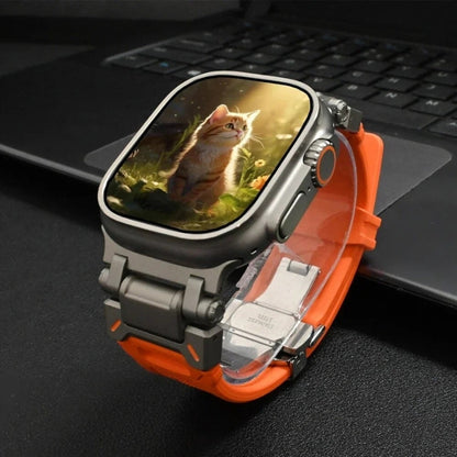 TitaniumBuckle™️ Silikon Apple Watch Armband