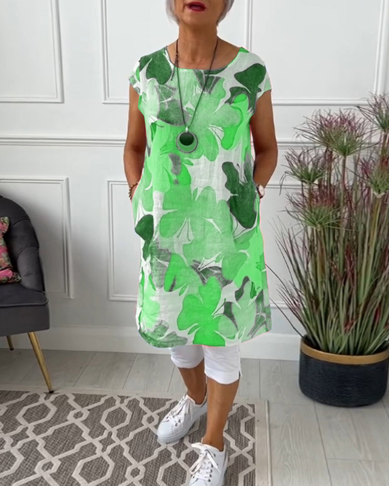 KLARISSA IN LANGE BLOEMENBLOUSE