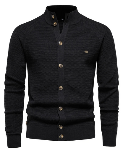 Luxuriöse Baumwoll-Strickjacke