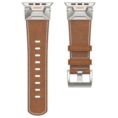 Titanium Echtleer Apple Watch Bandje
