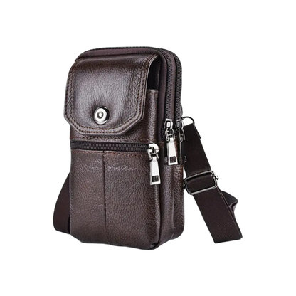 Robert – Kompakte Ledertasche für Reisen und den täglichen Gebrauch