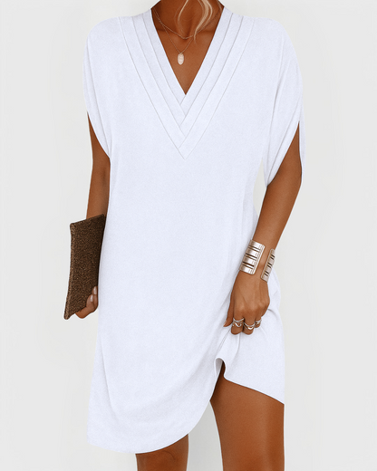 June™ – Elegante alledaagse V-halsjurk
