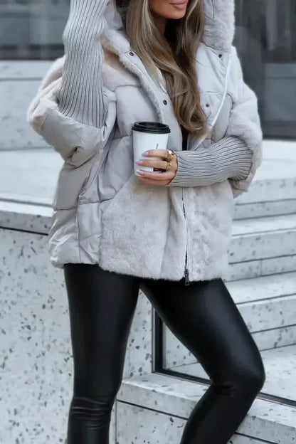 Aylina - Damen-Winter Fleece jacke – Eleganter Luxus mit Kuschelfaktor
