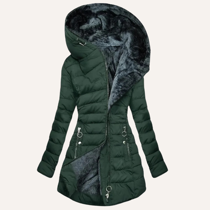 Gina | Daunenjacke mit Futter aus Fell