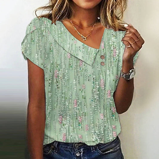 Blouse Imprimée Décontractée
