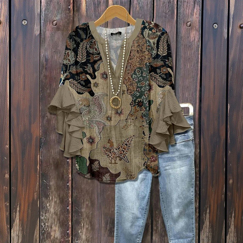 Blouse Vintage Décontracté