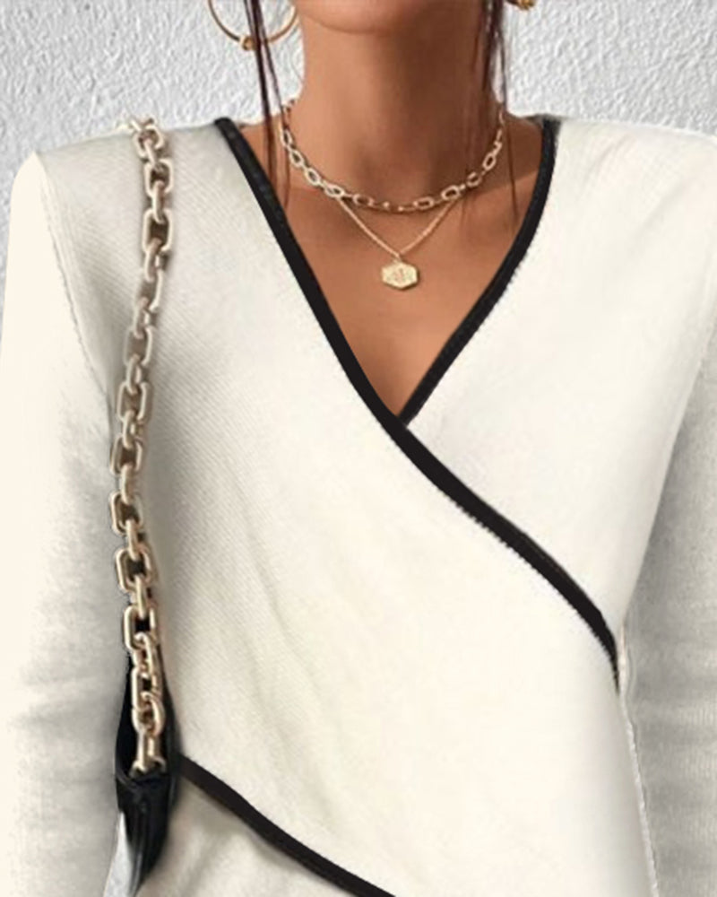 Savina™ - Elegante V-hals Top