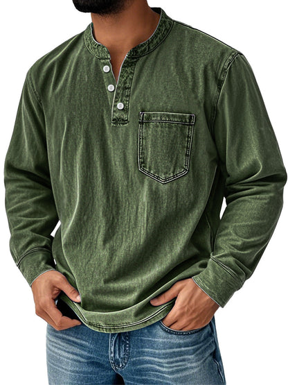 Levi™ I Lässiges Herren-Henley-Shirt mit Brusttasche