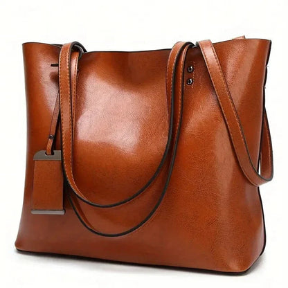 Elegante en veelzijdige leren handtas
