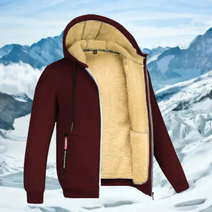 Arie – winterjas voor heren met capuchon en bontkraag