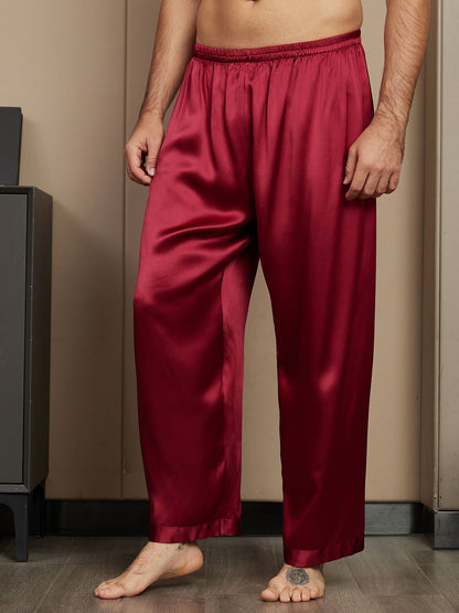 Pure Soie Détendu Pyjama Pantalon