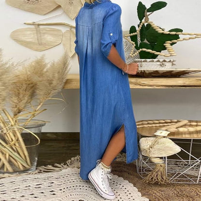 Allison™ – Relaxte V-Hals Zomer Tuniekjurk