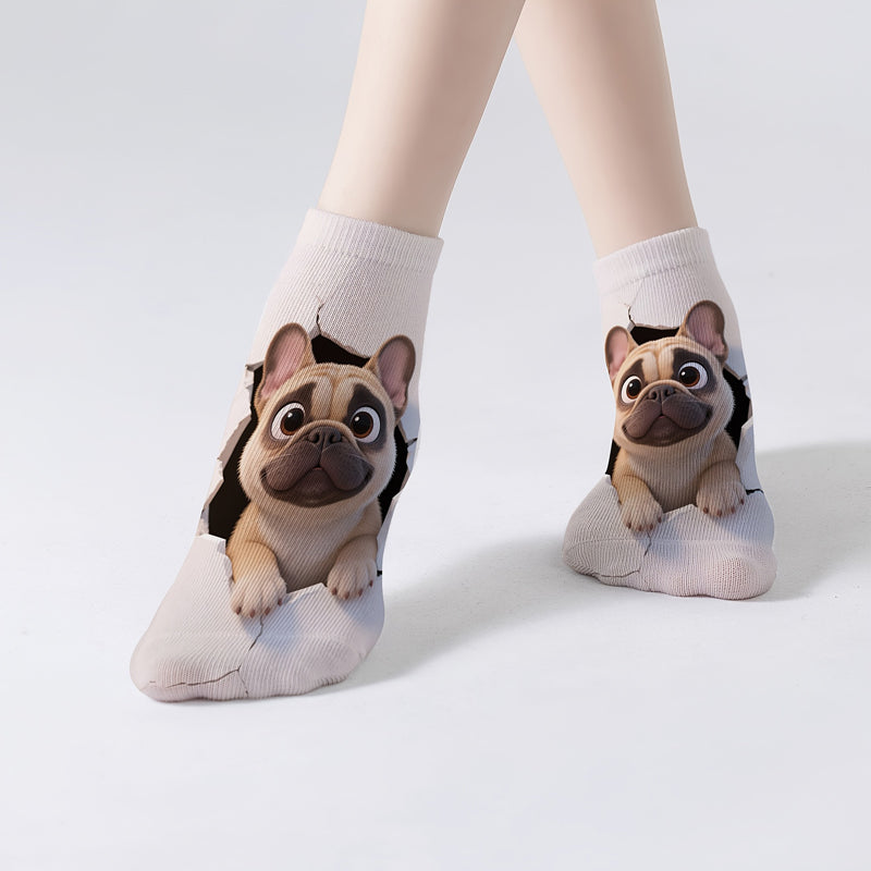 Casual Sokken Met Dierenprint