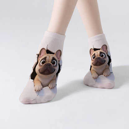 Casual Sokken Met Dierenprint