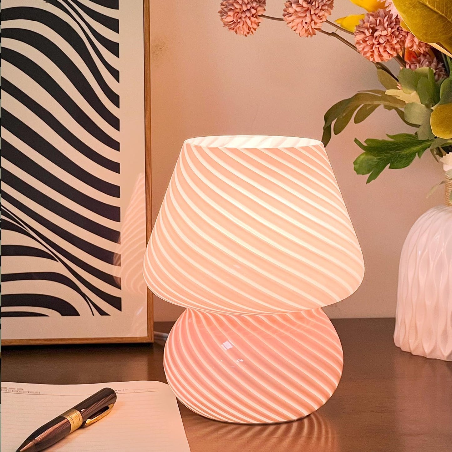 Verra™ Handgeblazen glazen lamp