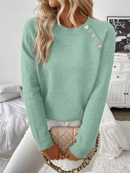 Hilarina – Strickpullover mit langen Ärmeln