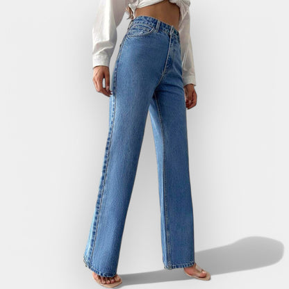 High-Waist Jeans mit weitem Schnitt