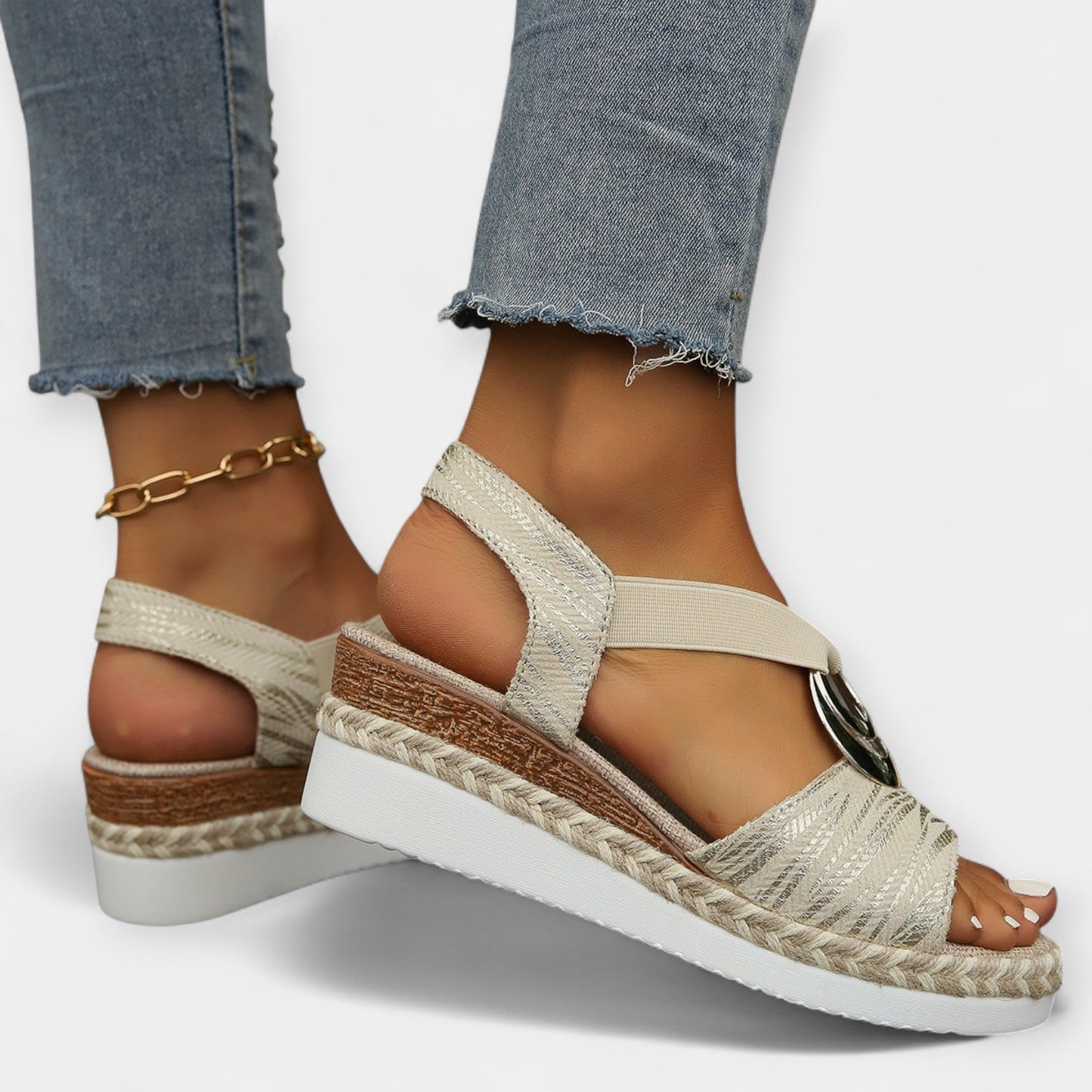 Geweven Romeinse sandalen