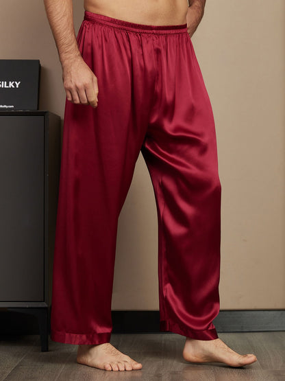Pure Soie Détendu Pyjama Pantalon