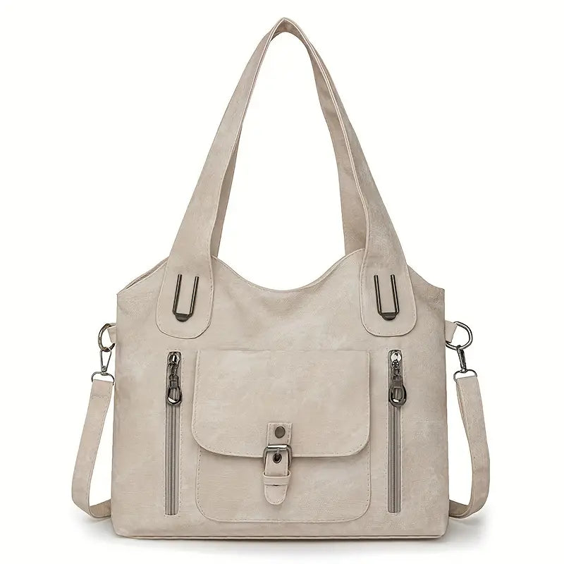 Emilias geräumige Schultertasche im Retro-Stil