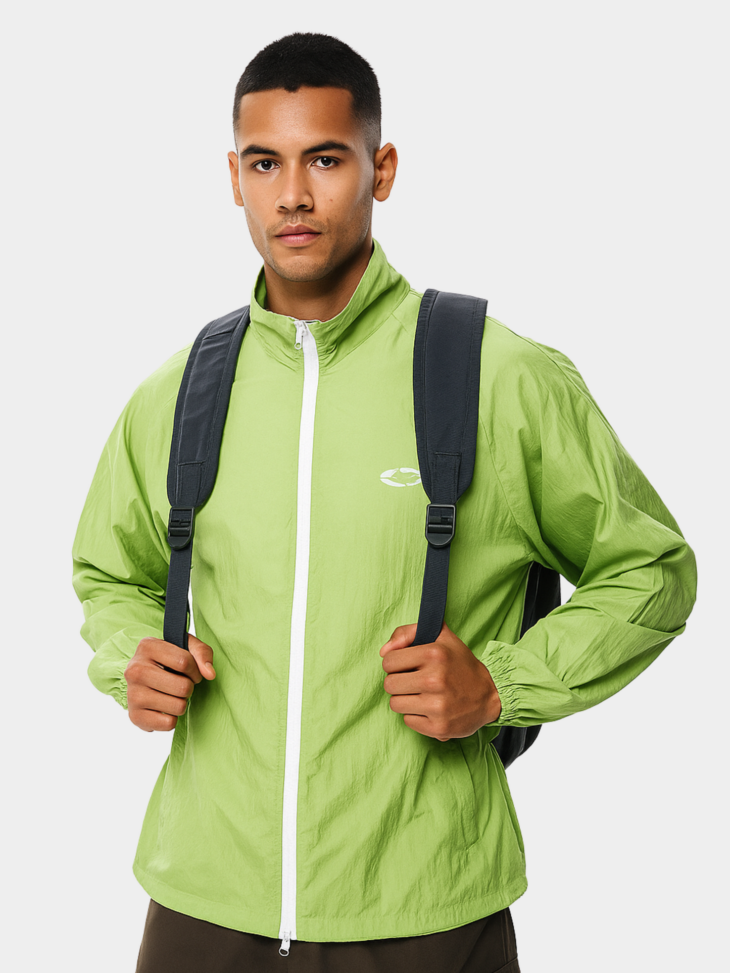 AlpineCrate - Unisex UV-beschermende jas met opstaande kraag en UPF50+