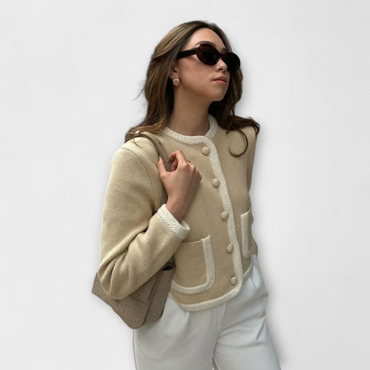 Milou | Klassischer Cardigan mit dekorativen Taschen