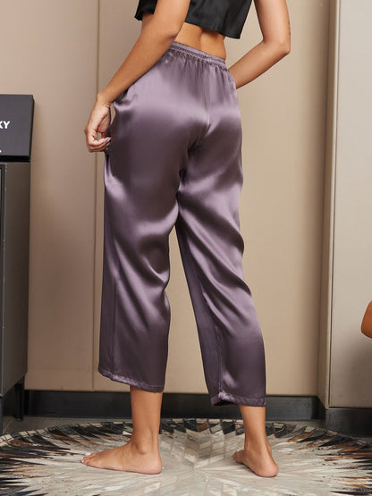 Pantalons De Nuit Pour Femmes Pure Soie Classique