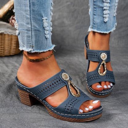 Nicoleta – Orthopedische Sandaal Met Zirkonia