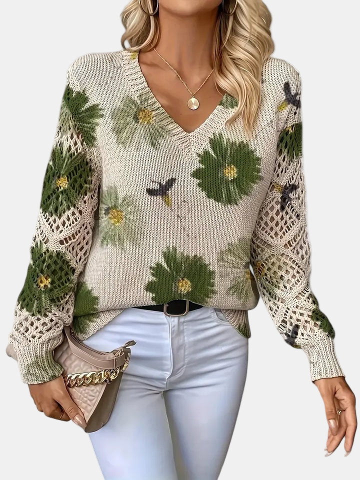 Elara™ | Cardigan mit floraler Eleganz