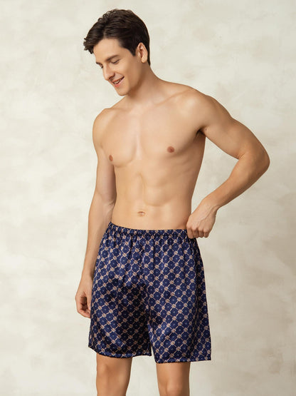 Shorts De Salon En Soie Confortable Pour Homme