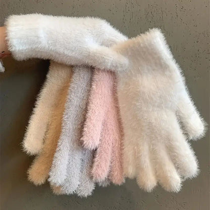 Warme effen handschoenen